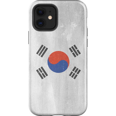 South Korean Flag Distressed iPhone 12 Impact Case